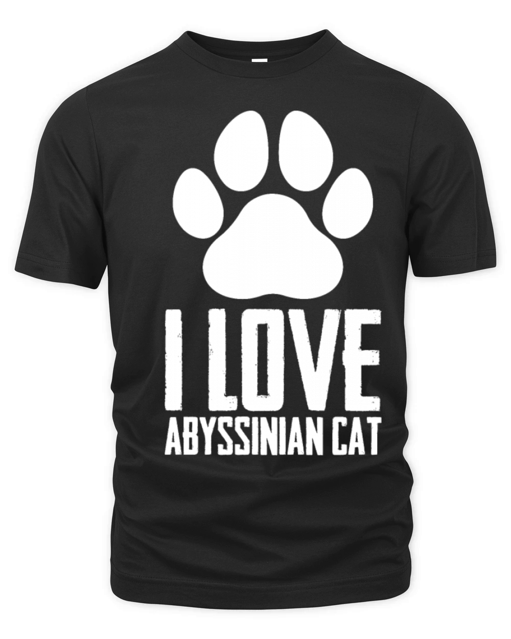 I love abyssinian cat Organic Unisex T-shirt