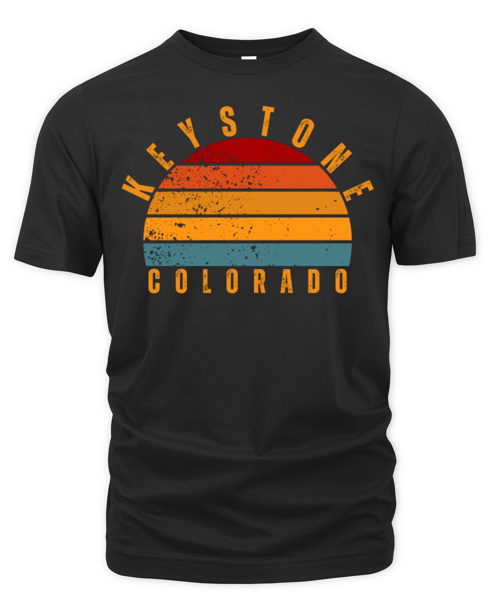 Keystone Colorado Vintage Retro Organic Unisex T-shirt