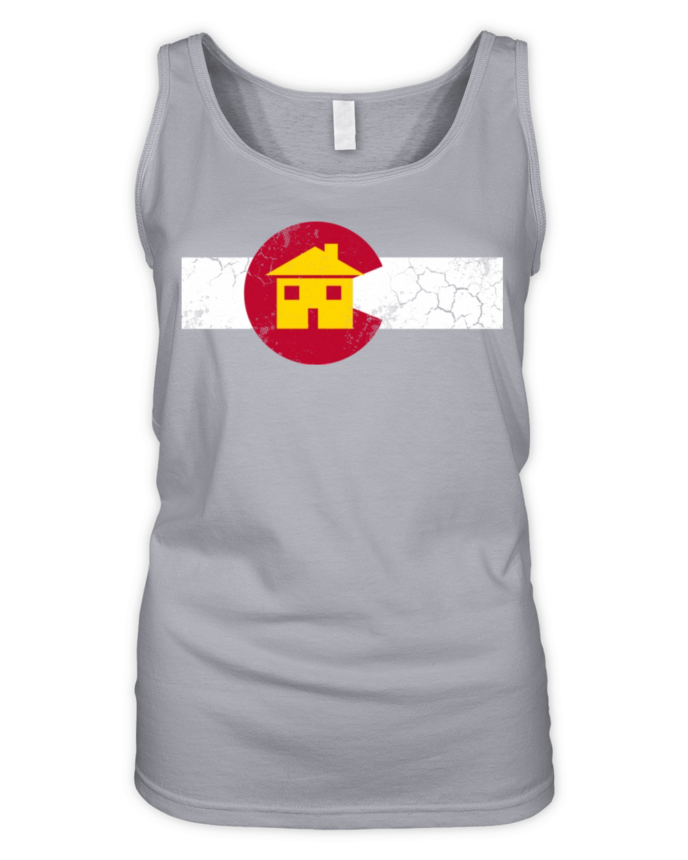 Colorado Flag Home Vintage Retro Fade Organic Women's Tank Top