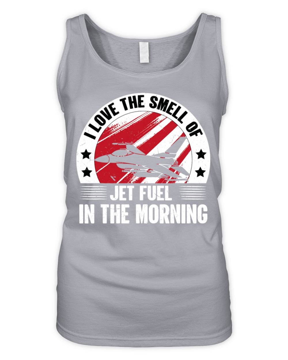 Jet Love Smell Jet Fuel In The Morning Vintage Organic Women's Tank Top