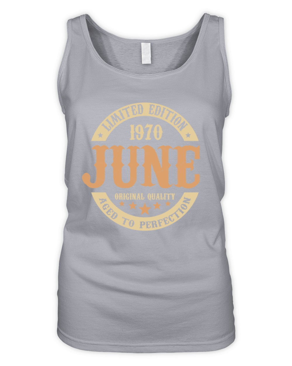 June 1970 Vintage Birthday Present Organic Women's Tank Top