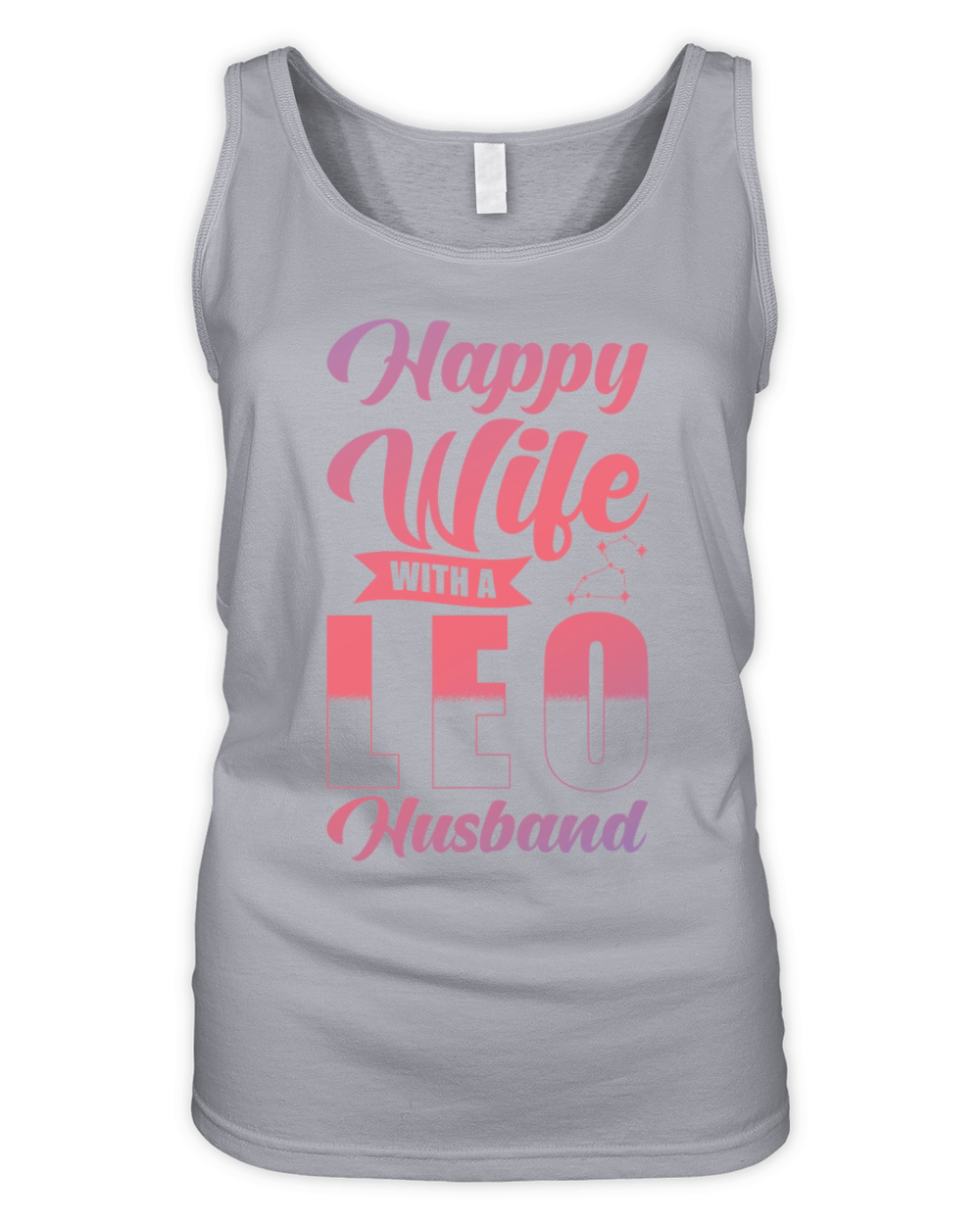 Leo Zodiac Happy Wife with a Leo Husband Organic Women's Tank Top