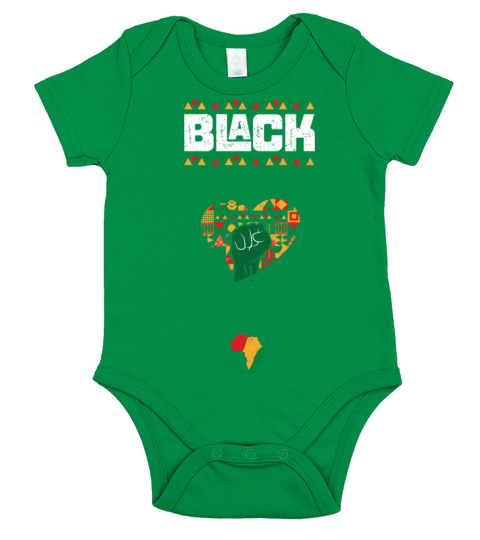 Black - Black History Month Short Sleeve Baby One-Piece