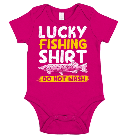 Lucky Fishing Do Not Wash Vintage Fishing Lover Short Sleeve Baby One-Piece