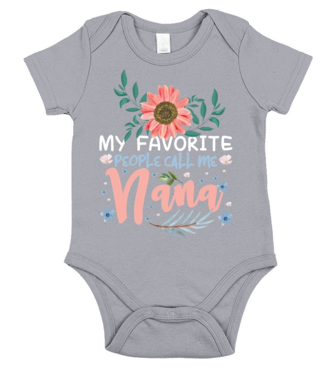 My Favorite People Call Mom Grandmom Mother s Day Short Sleeve Baby One-Piece
