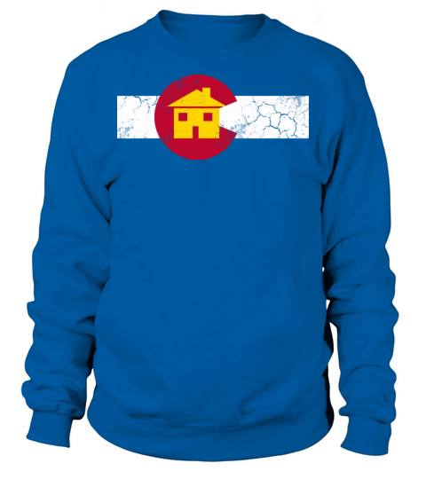 Colorado Flag Home Vintage Retro Fade Sweatshirt Unisex