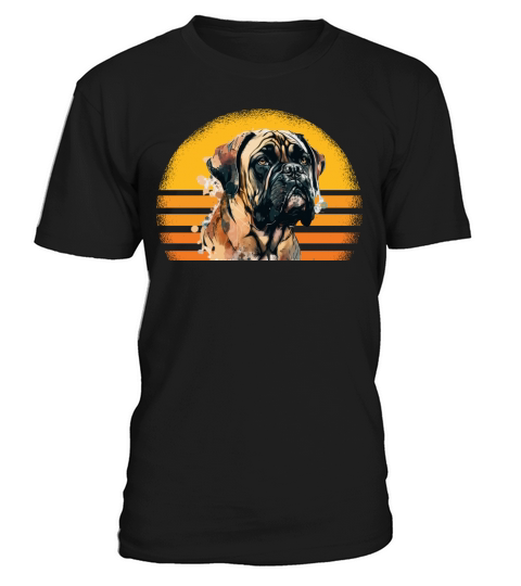 Bullmastiff Dog Retro Vintage T-Shirt Unisex