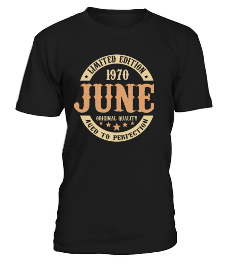 June 1970 Vintage Birthday Present T-Shirt Unisex