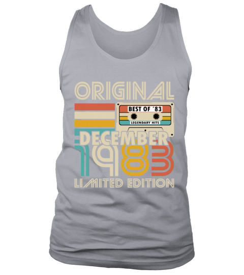 40th birthday december 1983 original 1983 Tank Top Unisex