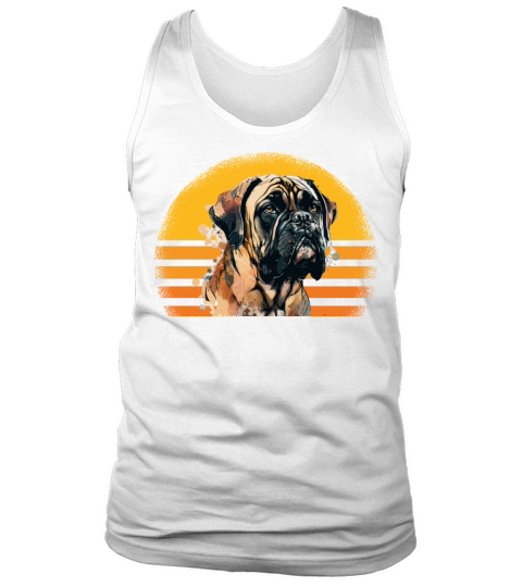 Bullmastiff Dog Retro Vintage Tank Top Unisex