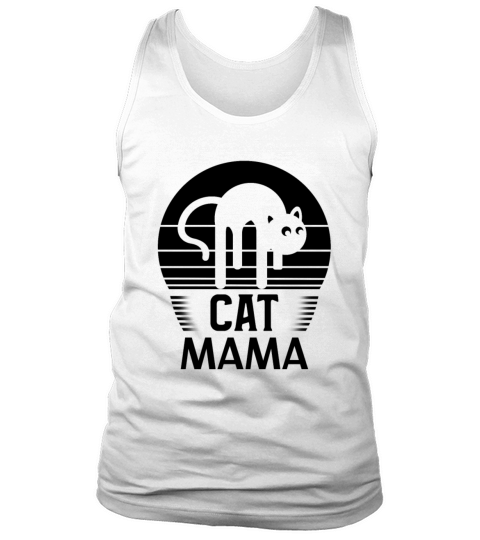 Cat Mama Shirt Women Funny Cat Mom Vintage Tee Tank Top Unisex