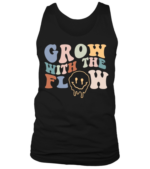 Grow With The Flow 70s Boho Peace Hippie Gift Tank Top Unisex