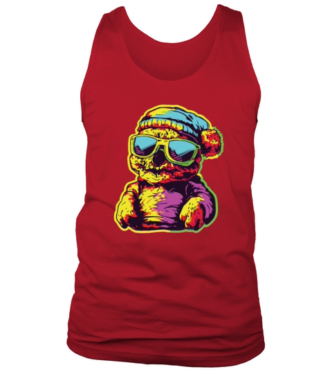 Horror Scary Bear Halloween Chilling Chillout Tank Top Unisex