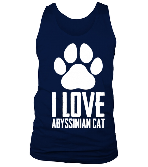 I love abyssinian cat Tank Top Unisex