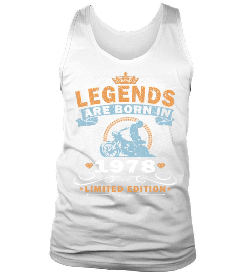 Vintage motorcycle 1978 45th anniversary Tank Top Unisex