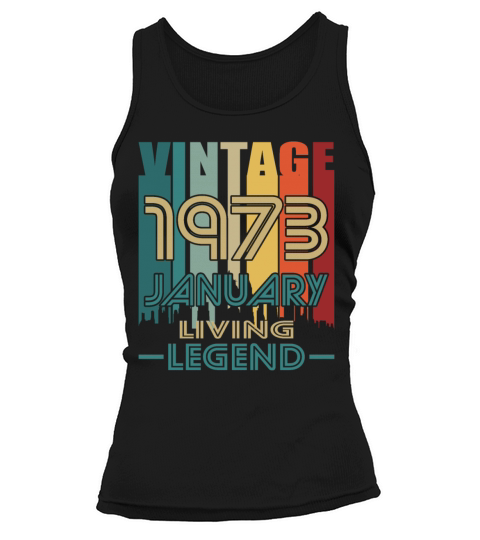 50th birthday january 1973 vintage 1973 Tank top Woman