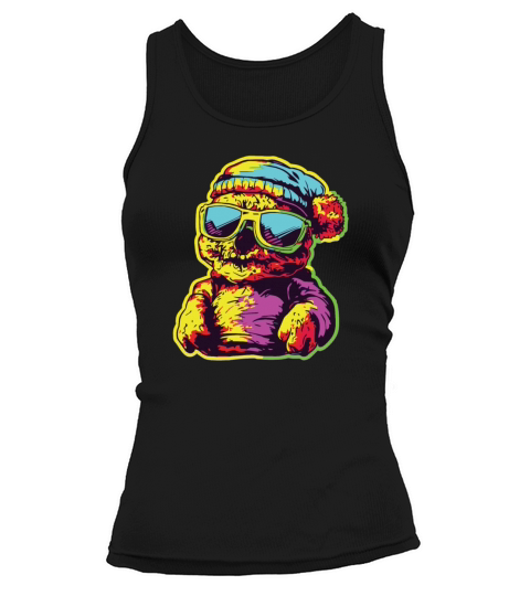 Horror Scary Bear Halloween Chilling Chillout Tank top Woman