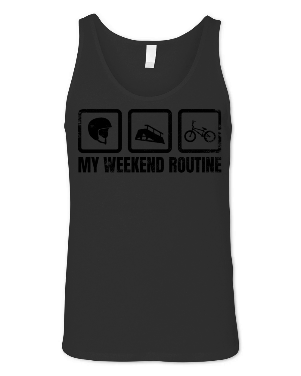 BMX Rider Weekend Schedule Unisex Jersey Tank
