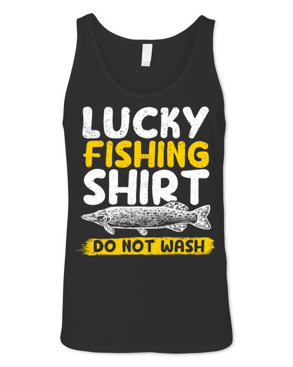 Lucky Fishing Do Not Wash Vintage Fishing Lover Unisex Jersey Tank