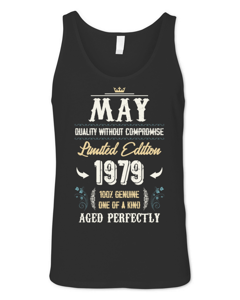 May 1979 Vintage Birthday Present Unisex Jersey Tank