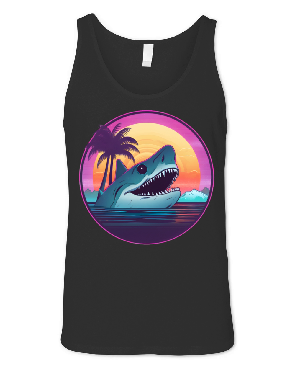 Style Shark Lovers Retro Unisex Jersey Tank