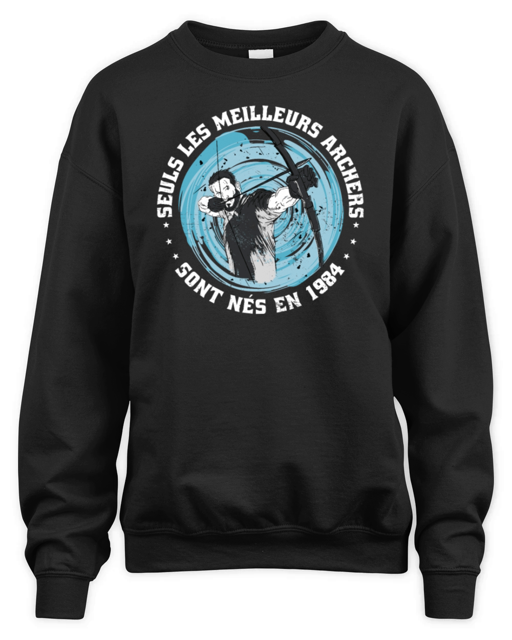 French Archer born 1984 Vintage Birthday Unisex Premium Crewneck Sweatshirt