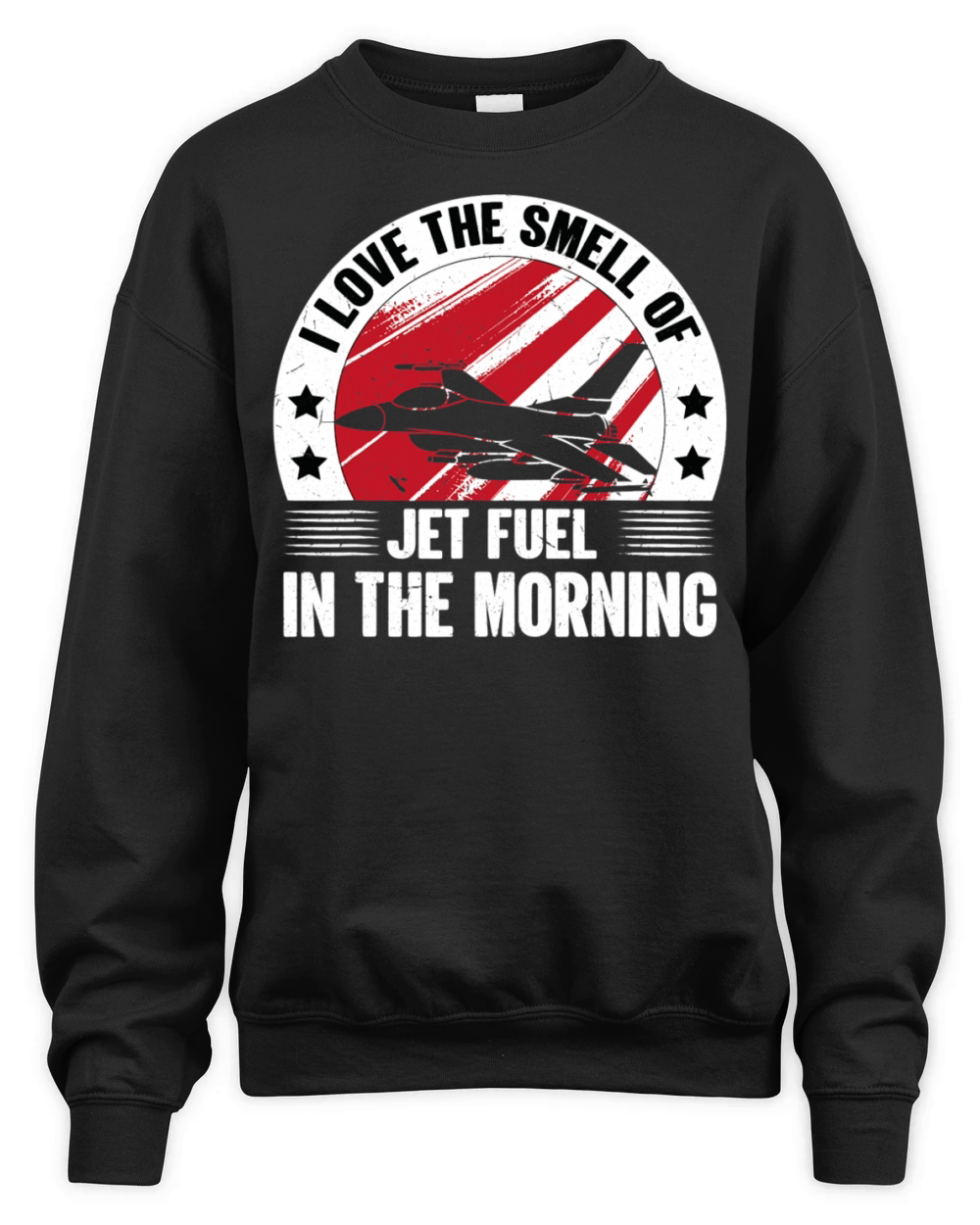 Jet Love Smell Jet Fuel In The Morning Vintage Unisex Premium Crewneck Sweatshirt