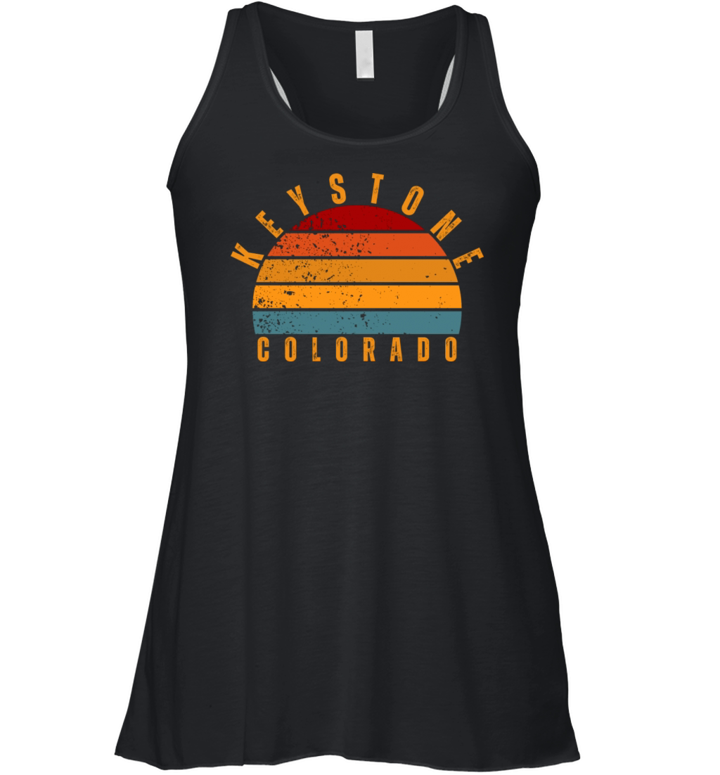 Keystone Colorado Vintage Retro Women's Flowy Tank Top