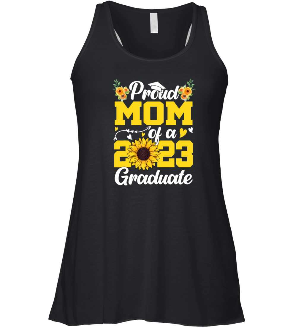 Proud Mom Of a Class 2023 Graduate Graduation Sunf Women's Flowy Tank Top