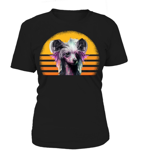 Chinese Crested Dog Retro Vintage Women's T-Shirt