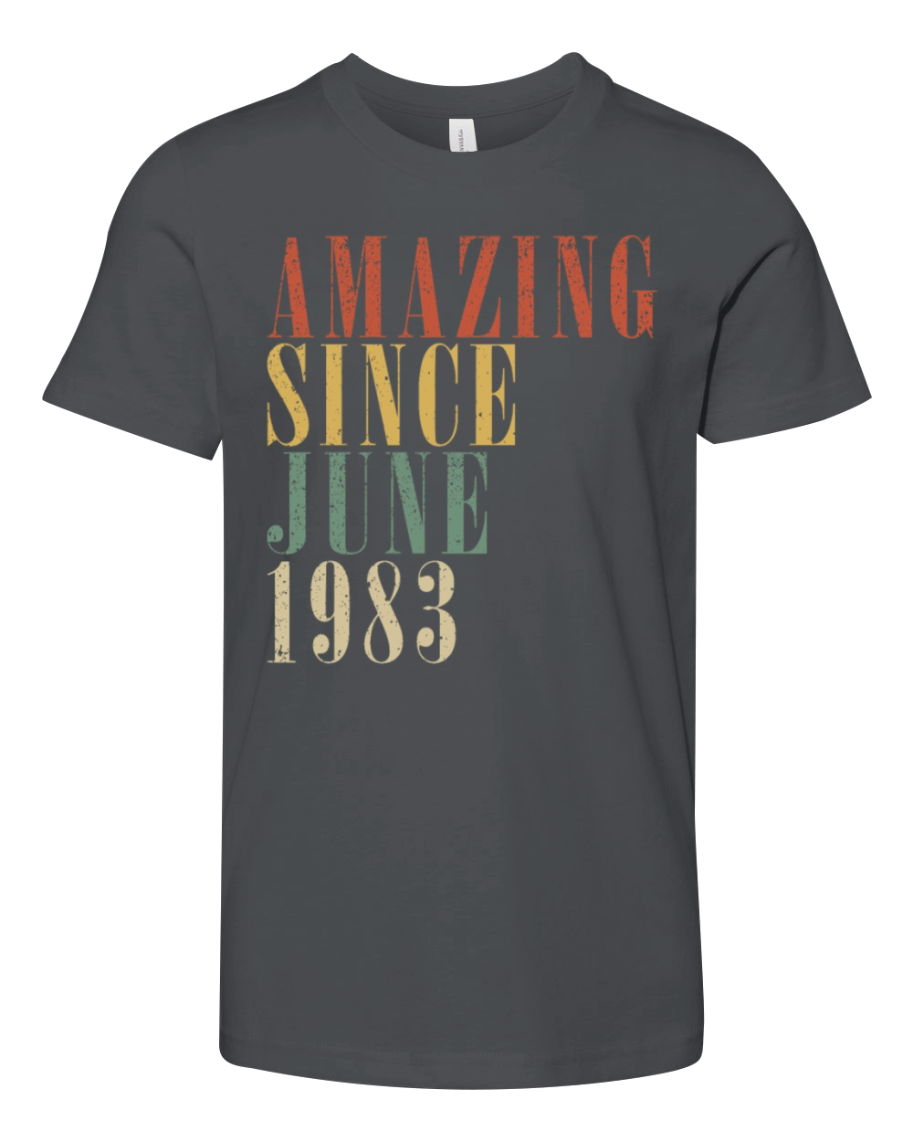 1983 June 1983 Anniversary June 1983 June Youth Unisex Jersey Tee