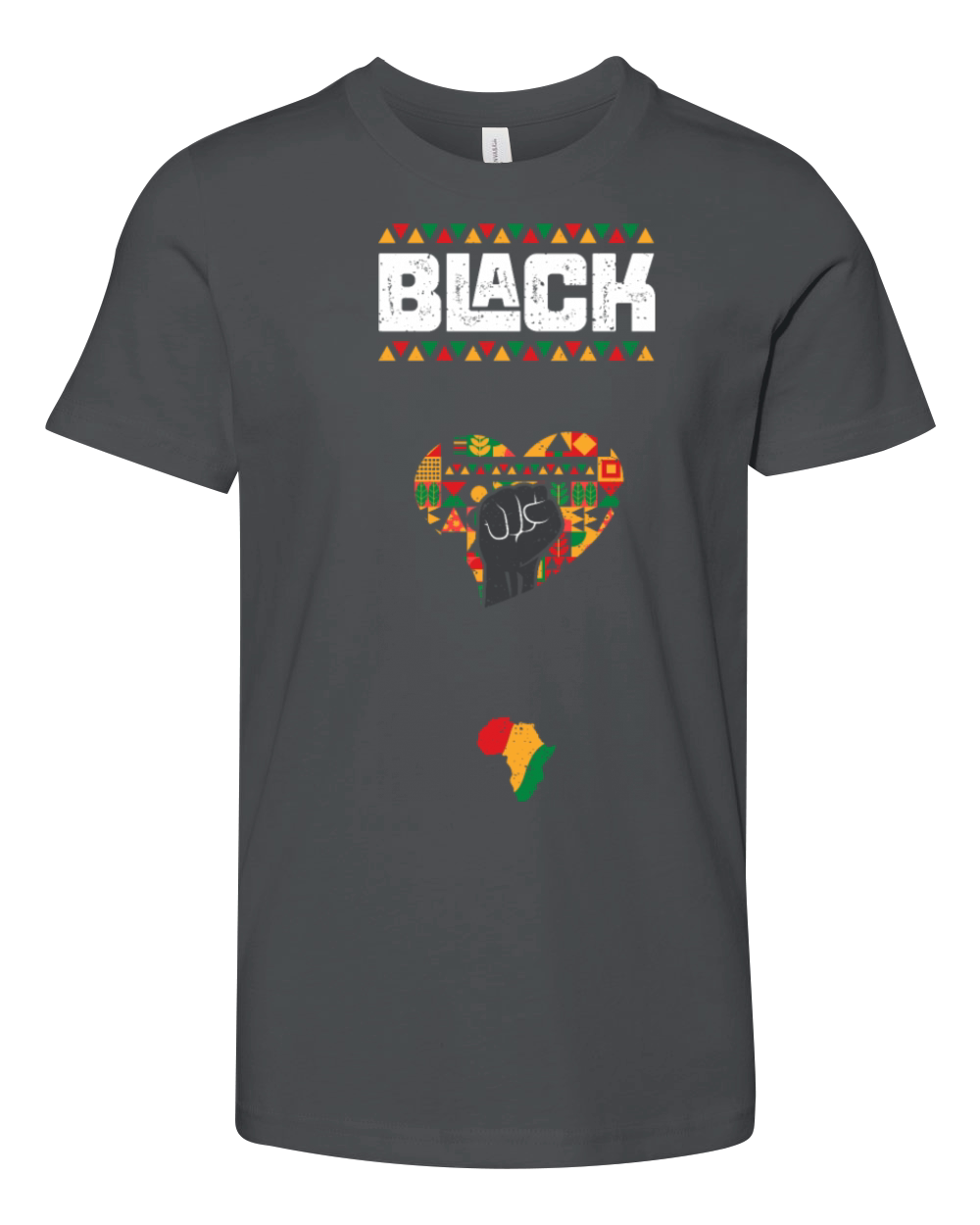 Black - Black History Month Youth Unisex Jersey Tee