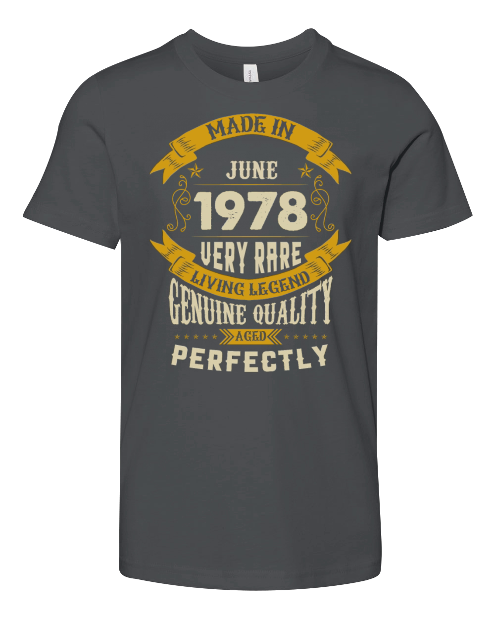 June 1978 Vintage Birthday Present Youth Unisex Jersey Tee
