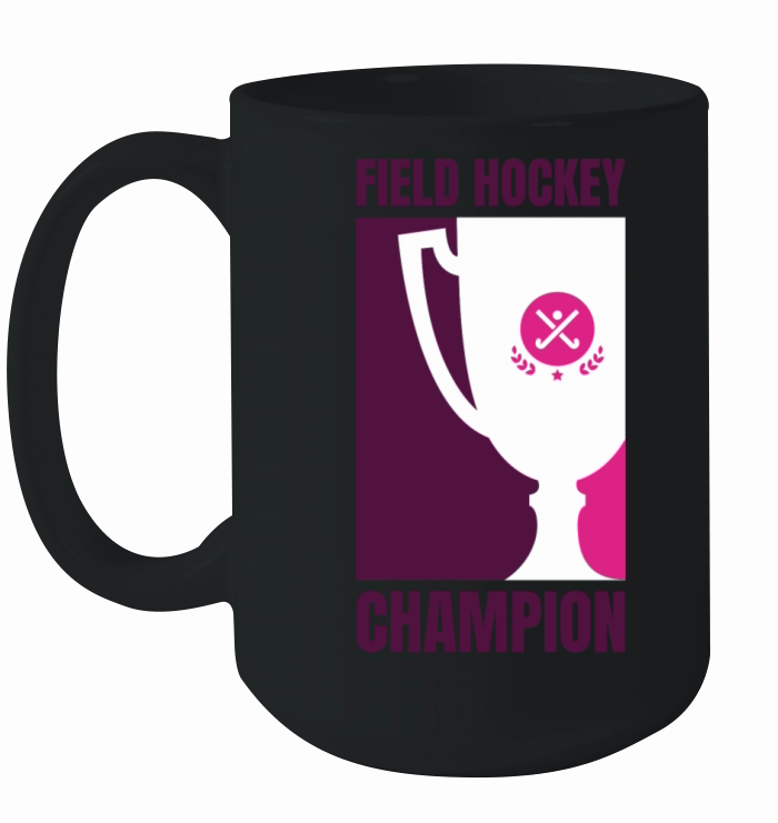 Field Hockey Champion Sports Trophy Ceramic Mug
