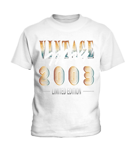 20th birthday man may vintage 2003 an original Kids T-Shirt