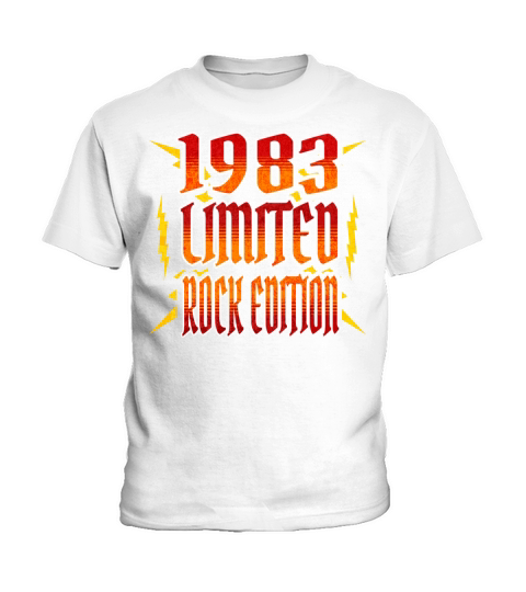 Limited Rock Edition 1983 40th Birthday Rocker Kids T-Shirt