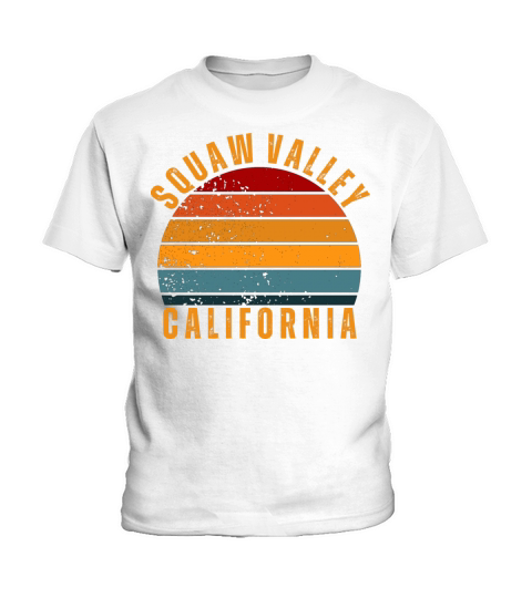 Squaw Valley California Vintage Retro Kids T-Shirt