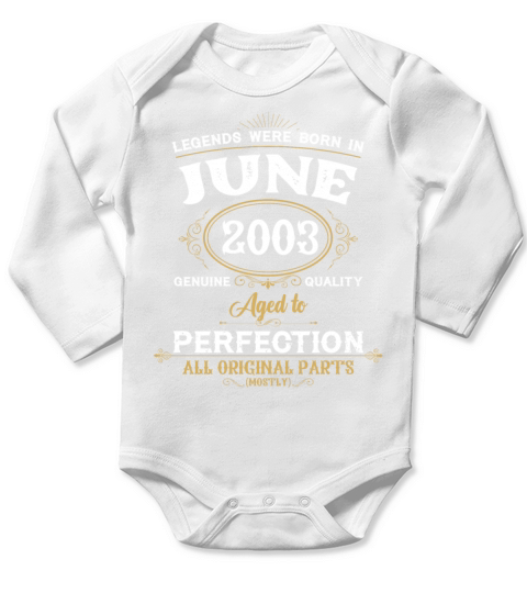 Legends Were Born In June 1990 Long Sleeve Baby One-Piece