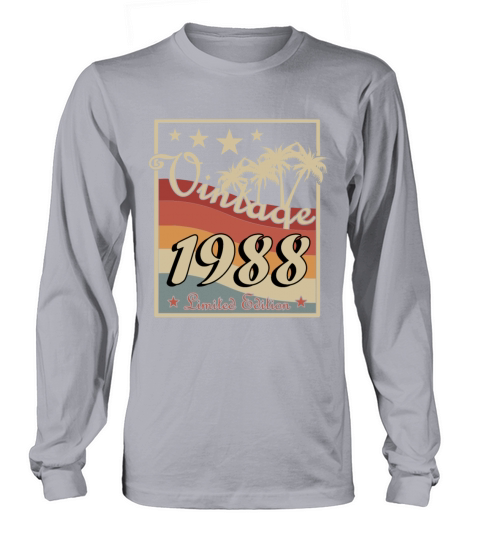 Year 1988 vintage Long sleeved Unisex