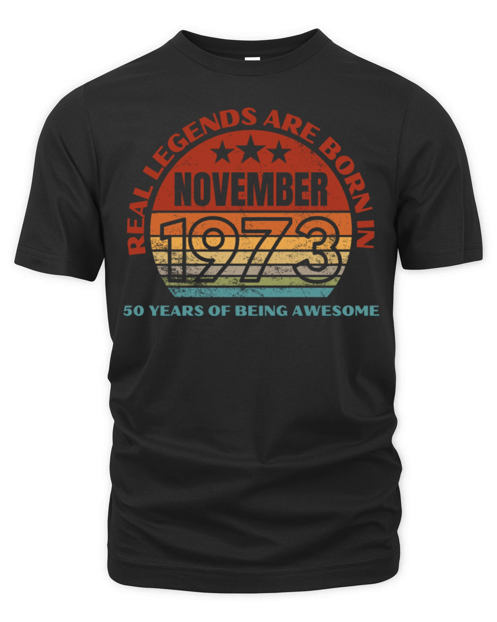 Real Legends Are Born In November 1973 50 Years Organic Unisex T-shirt