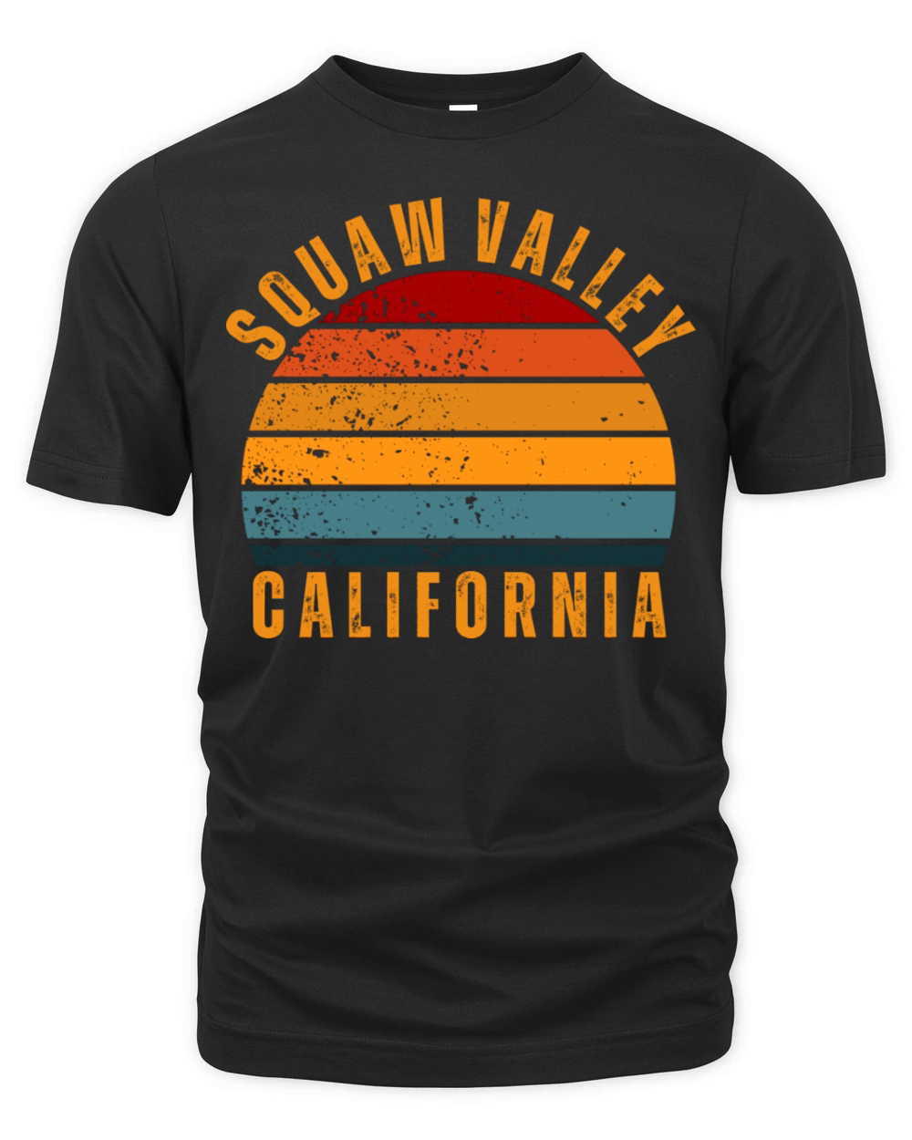 Squaw Valley California Vintage Retro Organic Unisex T-shirt