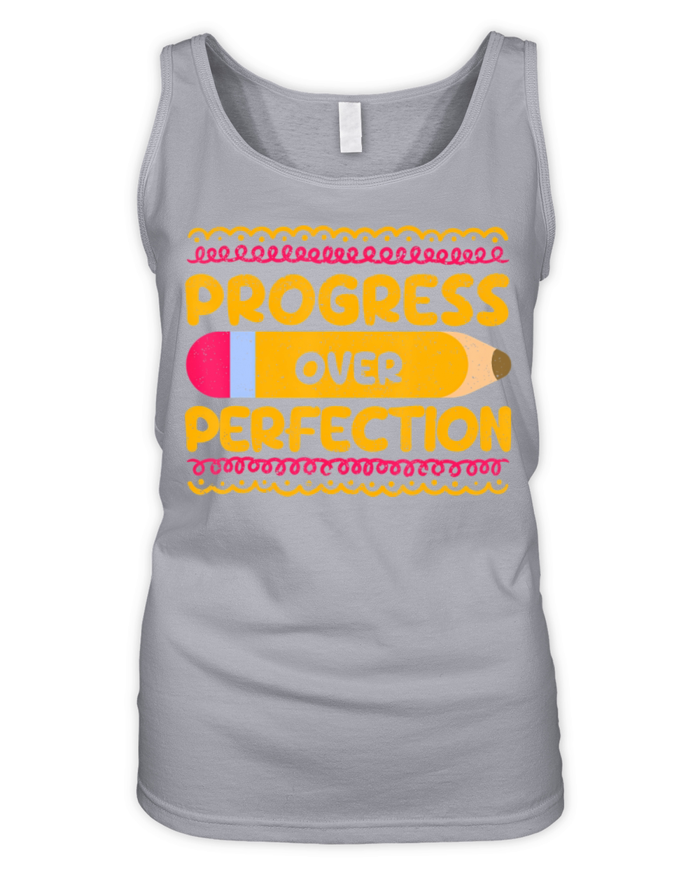 Progress Over Perfection Motivational Back To Organic Women's Tank Top