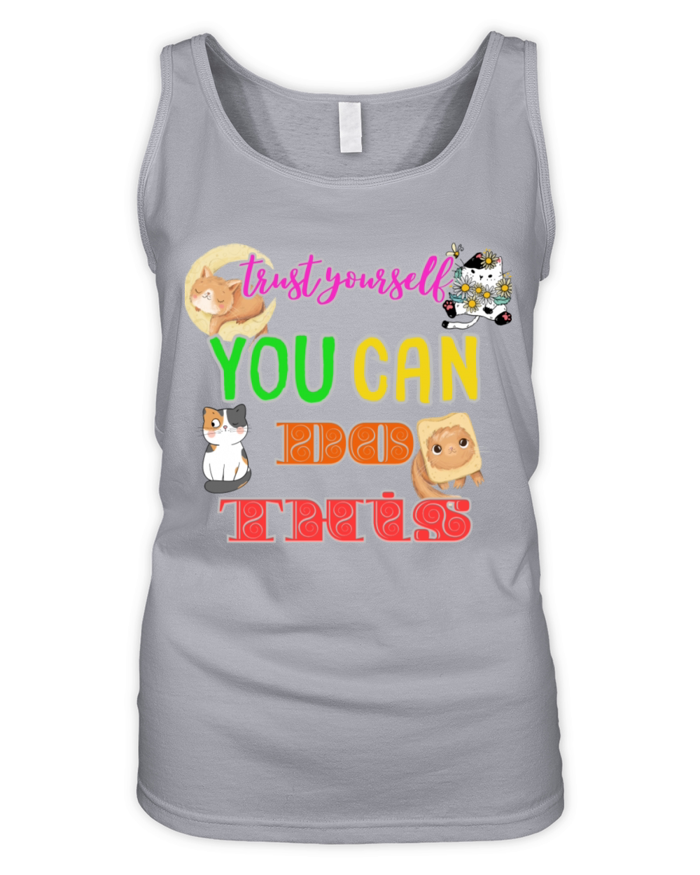 Trust Yourself You Can Do This - Positive Quote Organic Women's Tank Top