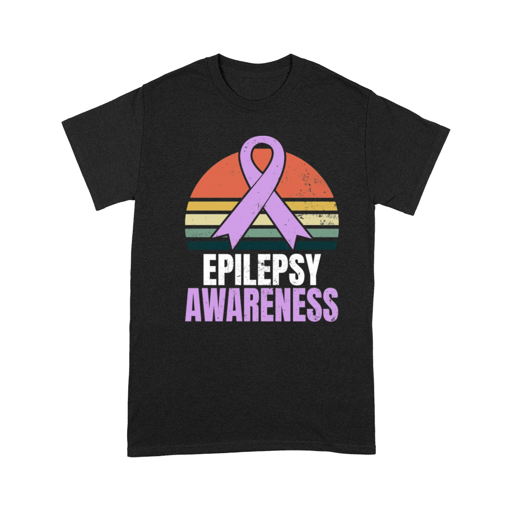 Epilepsy Awareness Shirt Vintage Retro Sunset Gift Premium T-shirt