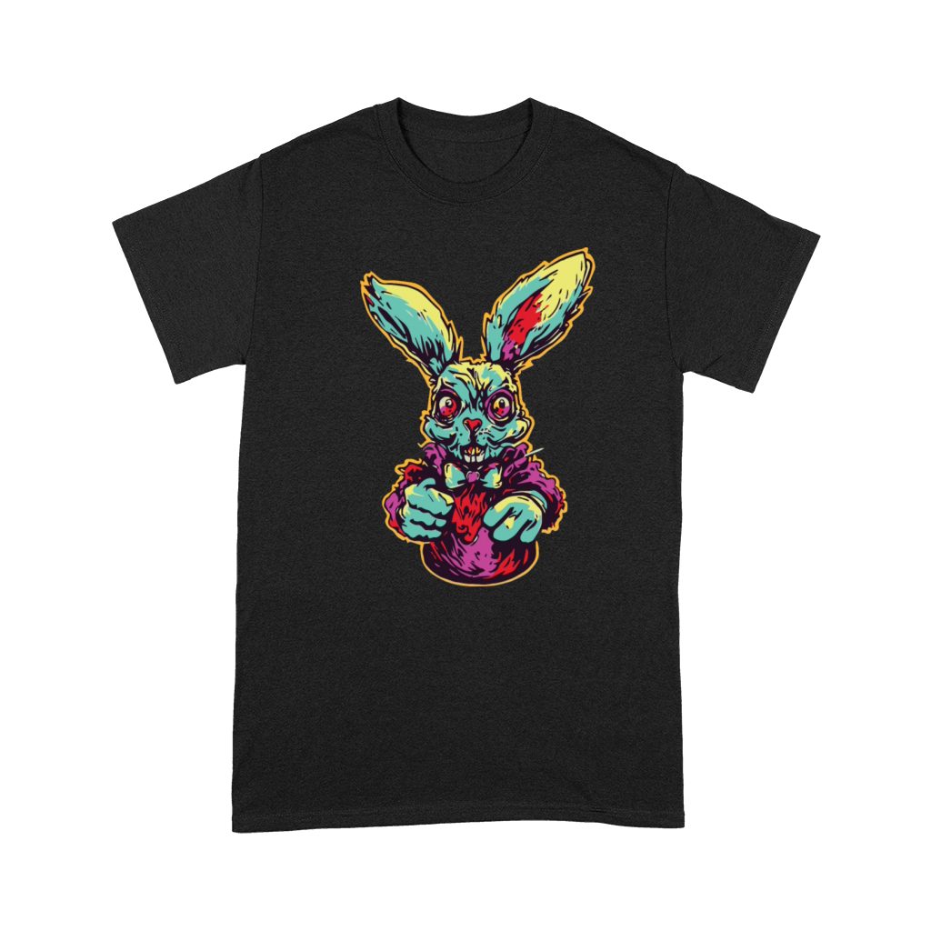 Retro Horror Scary Zombie Bunny Premium T-shirt