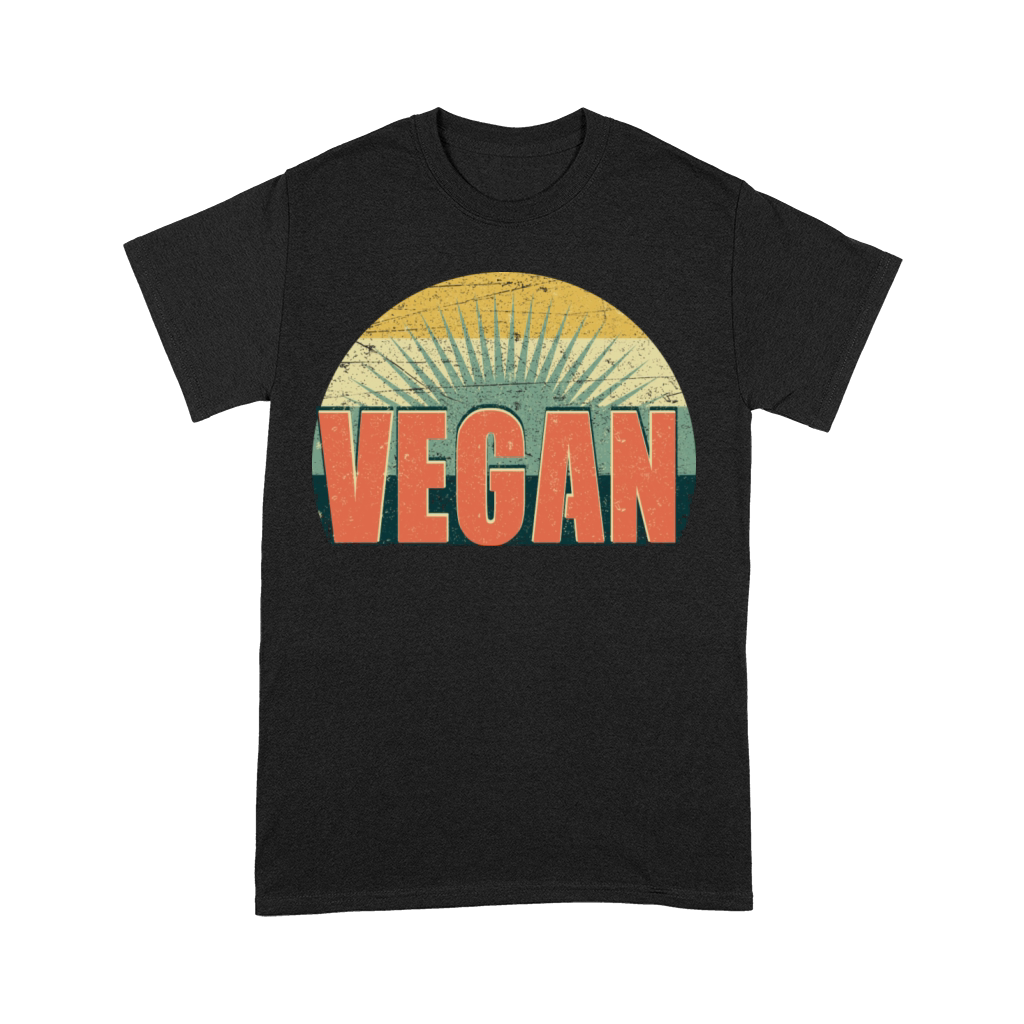 Vegan Vintage Style Vegans Retro 70s Premium T-shirt