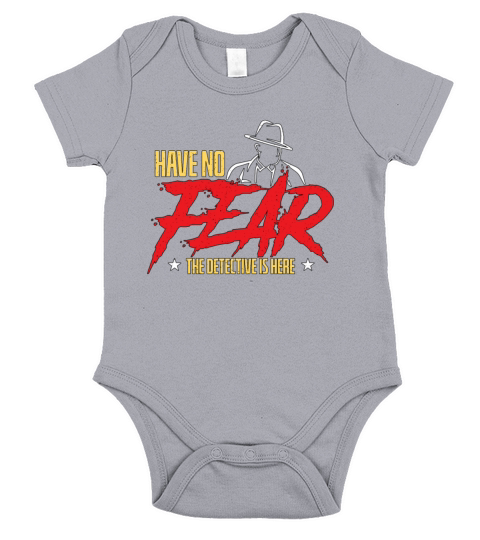 Detective Have No Fear The Detective Fingerprints Short Sleeve Baby One-Piece