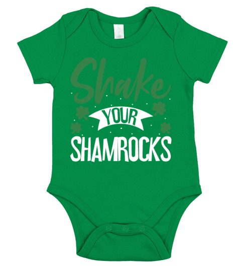 Funny Irish Saint Patricks Day Shake Your Short Sleeve Baby One-Piece
