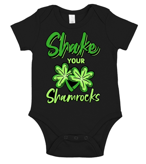 Funny Irish Saint Patricks Day Shake Your Short Sleeve Baby One-Piece
