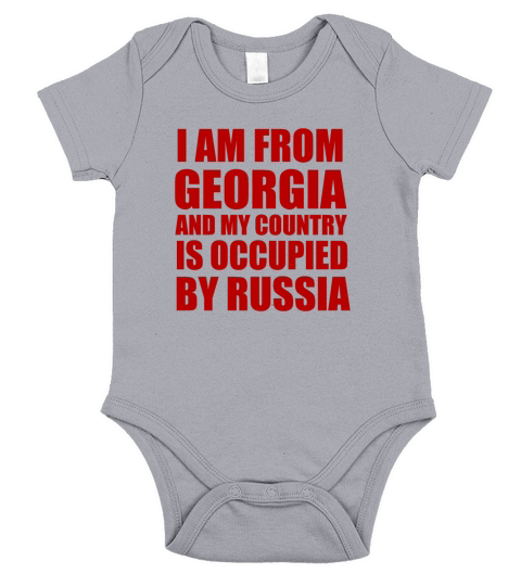 I am from Georgia and my country occupied Short Sleeve Baby One-Piece